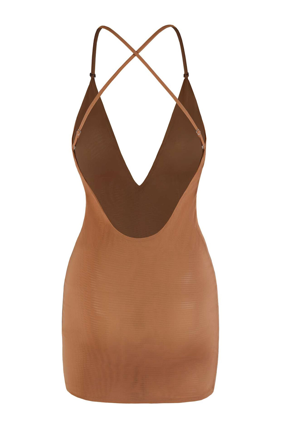 sukienka mini intimates soft mesh multiway w kolorze miodowym